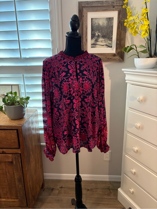 Johnny Was Tops - JOHNNY WAS (JADE) STEFFIE BLOUSE, XL